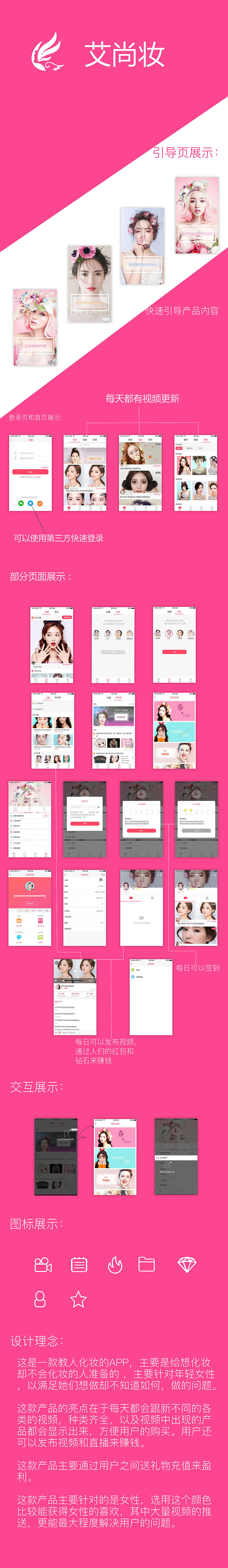 艾尚妆（图ZNTkyMzU0NDg=） - APP界面 - 站酷设计师设计师郭彦琳原创素材 - 站酷ZCOOL