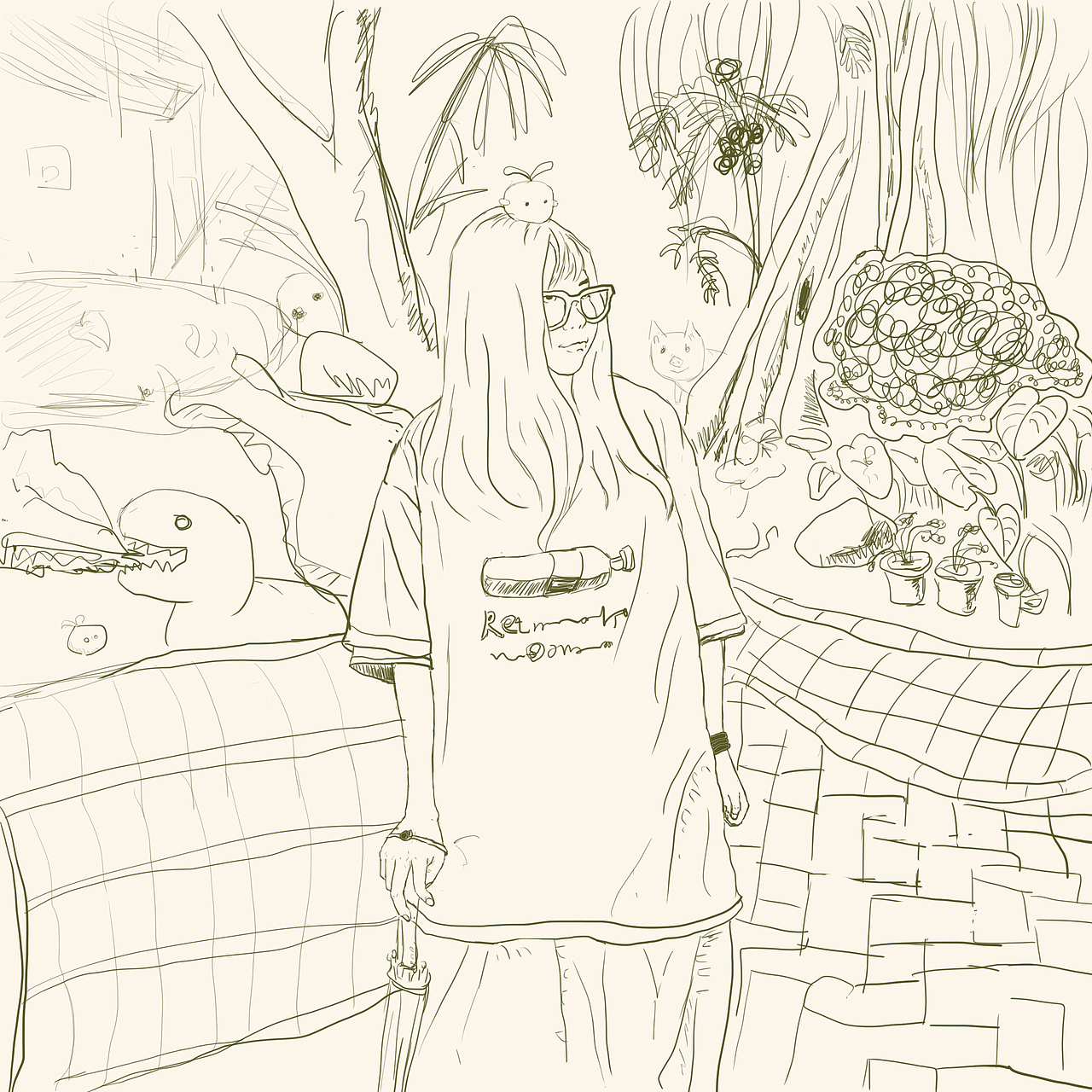 线稿（图ZMjA0MDg2MzU2） - 创作习作 - 站酷设计师柒茵插画原创素材 - 站酷ZCOOL