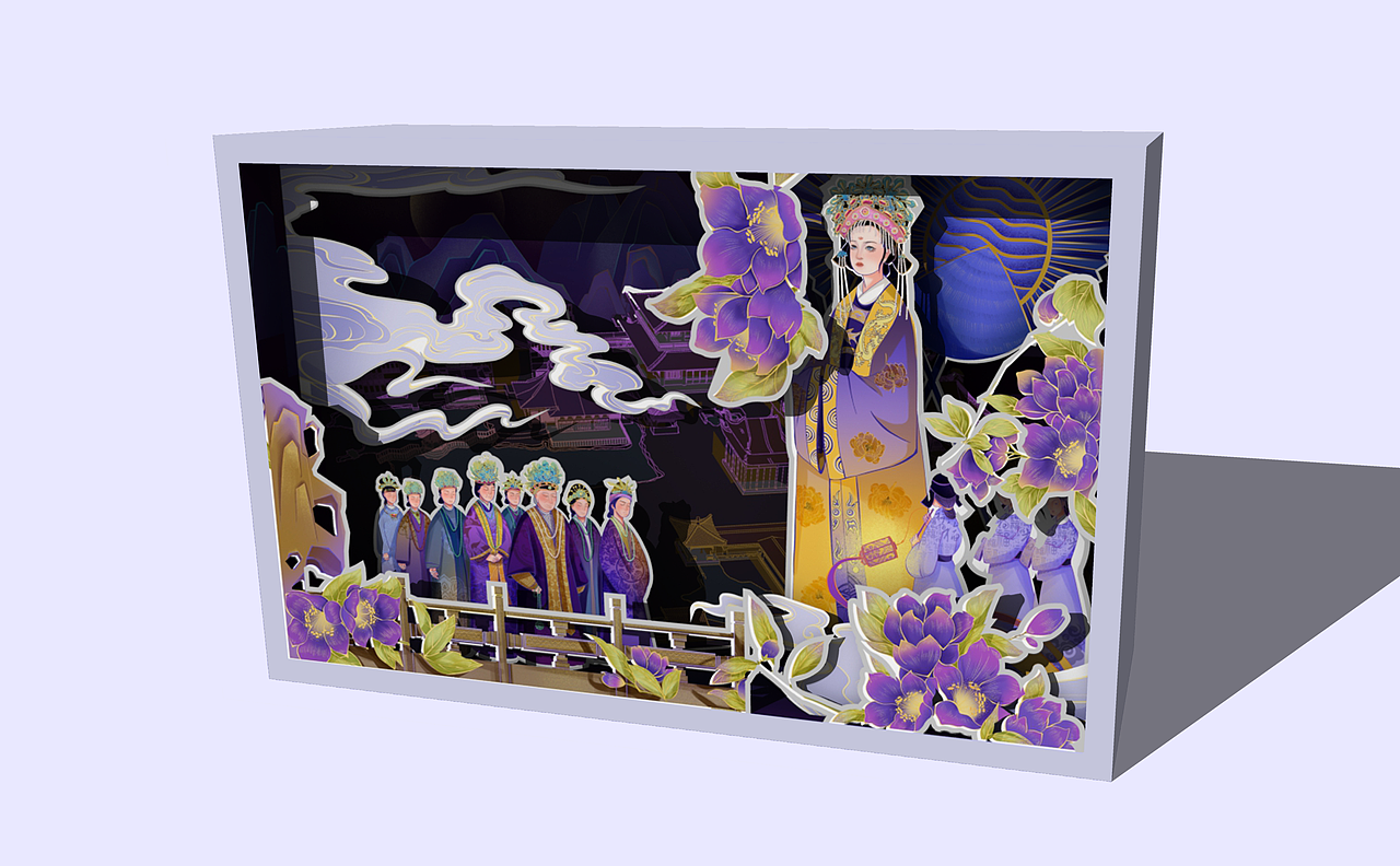 元妃省亲（图ZMzA1OTM1MDAw） - 商业插画 - 站酷设计师是没名啊原创素材 - 站酷ZCOOL