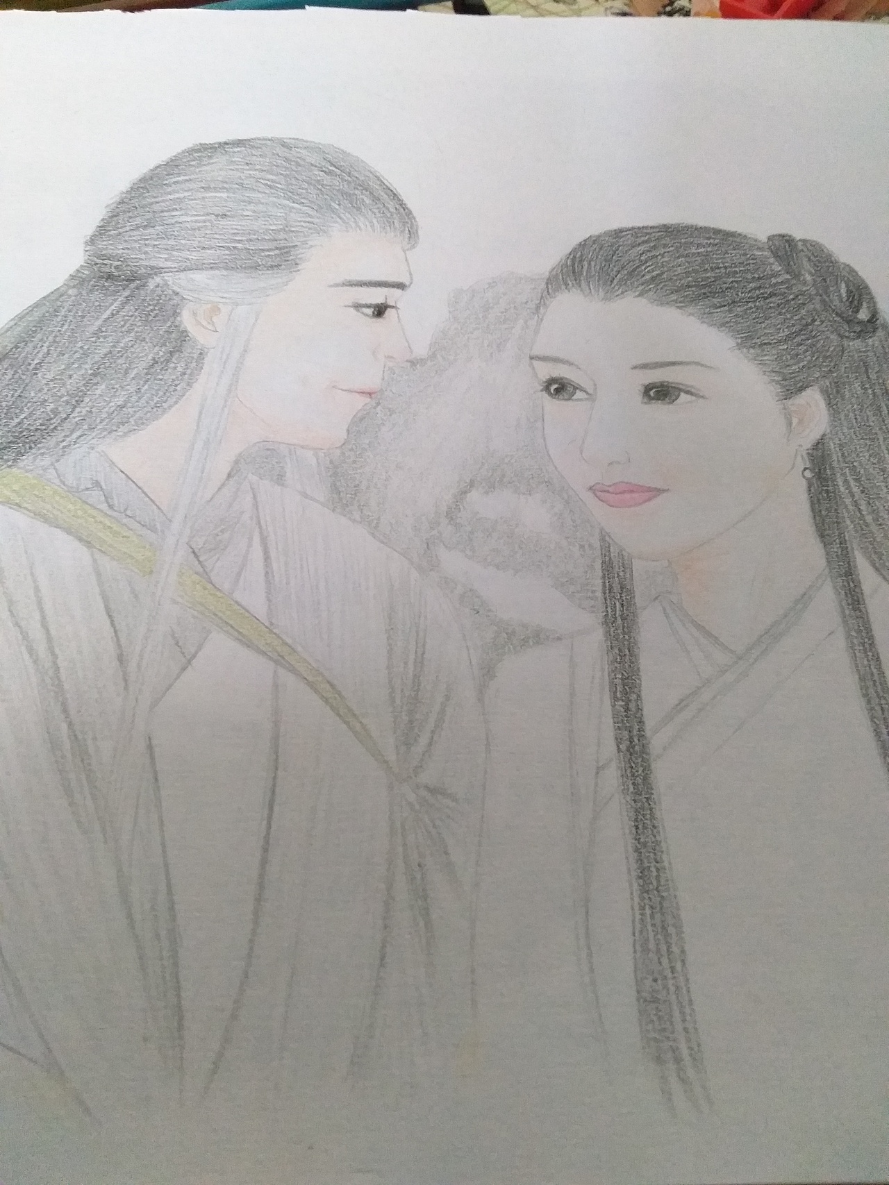 【彩铅】神雕侠侣|插画|创作习作|未来来_原创作品-站酷zcool