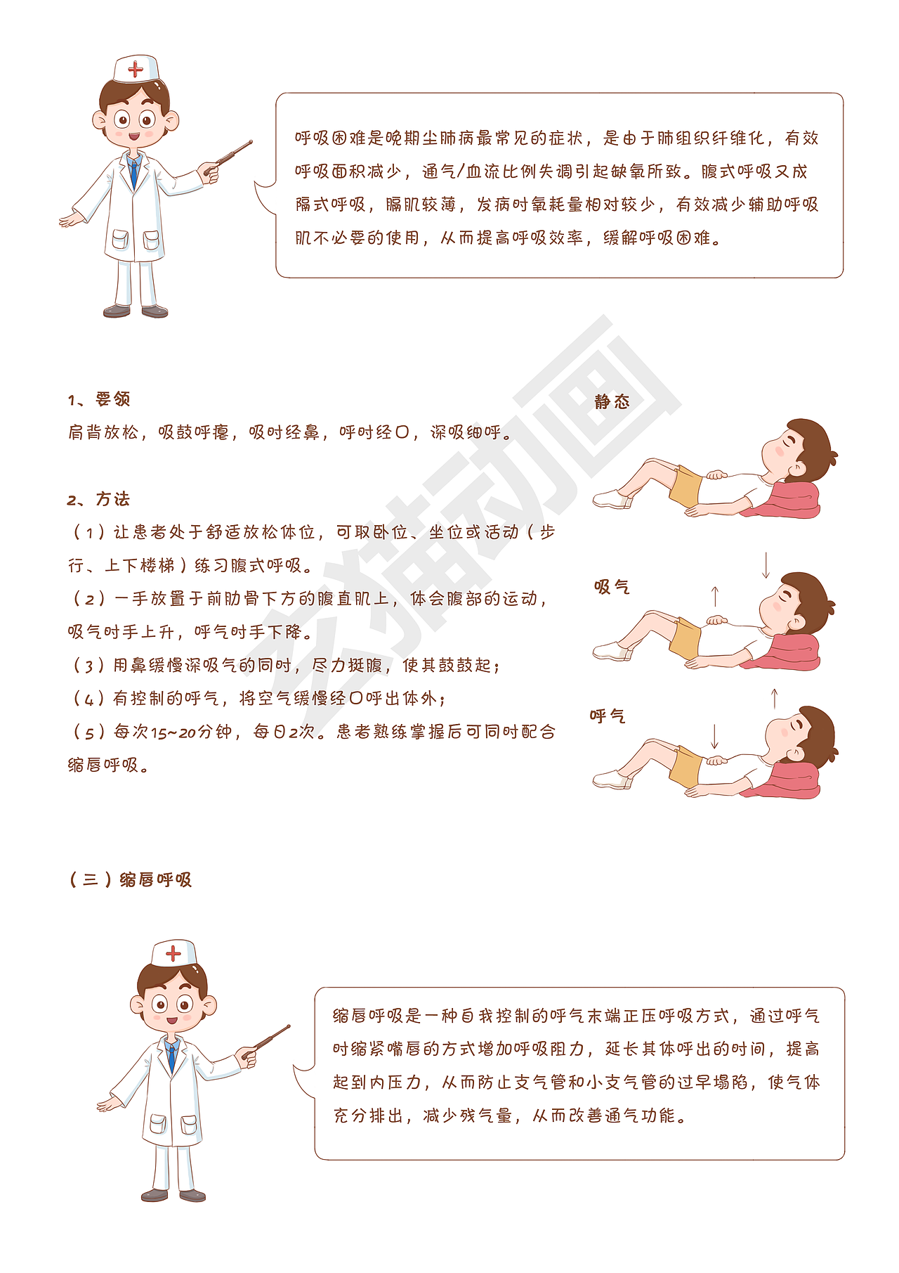 医疗常识插画手绘插画科普插画制作