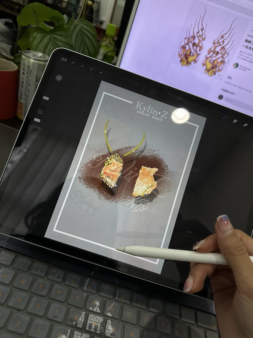 怪庄翡翠设计定制～火神祝融（图ZMzUxNTc0NTcy） - 首饰设计 - 站酷设计师珠宝设计师Kylin原创素材 - 站酷ZCOOL