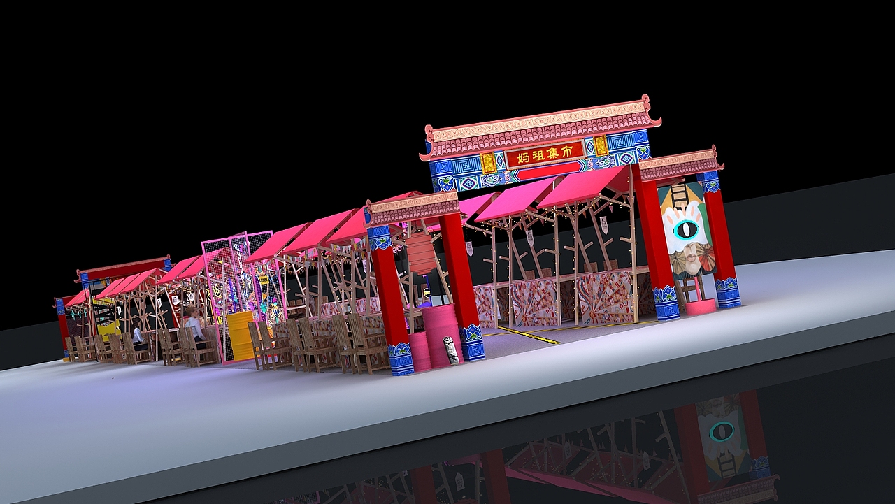 古风潮流集市（图ZMjA4MDQ4NDEy） - 其他三维 - 站酷设计师太白白白原创素材 - 站酷ZCOOL