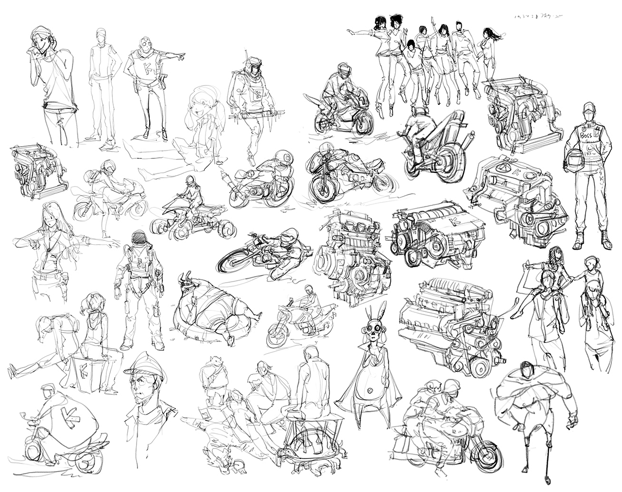 速写（图ZMzI3NzE4NjQ=） - 绘本 - 站酷设计师深山灵芝原创素材 - 站酷ZCOOL