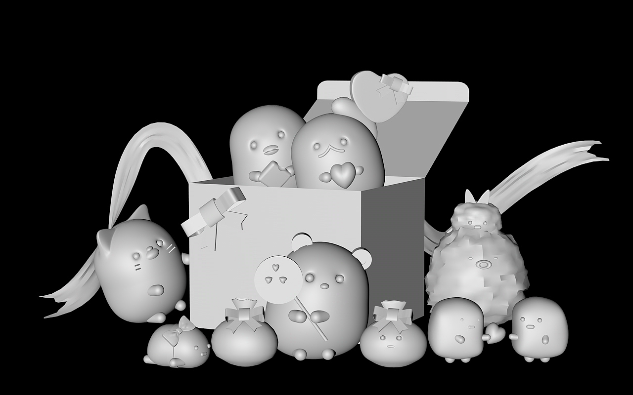 C4D卡通建模之角落生物（图ZMTU1NTAzOTc2） - 动画/影视 - 站酷设计师虞淼原创素材 - 站酷ZCOOL