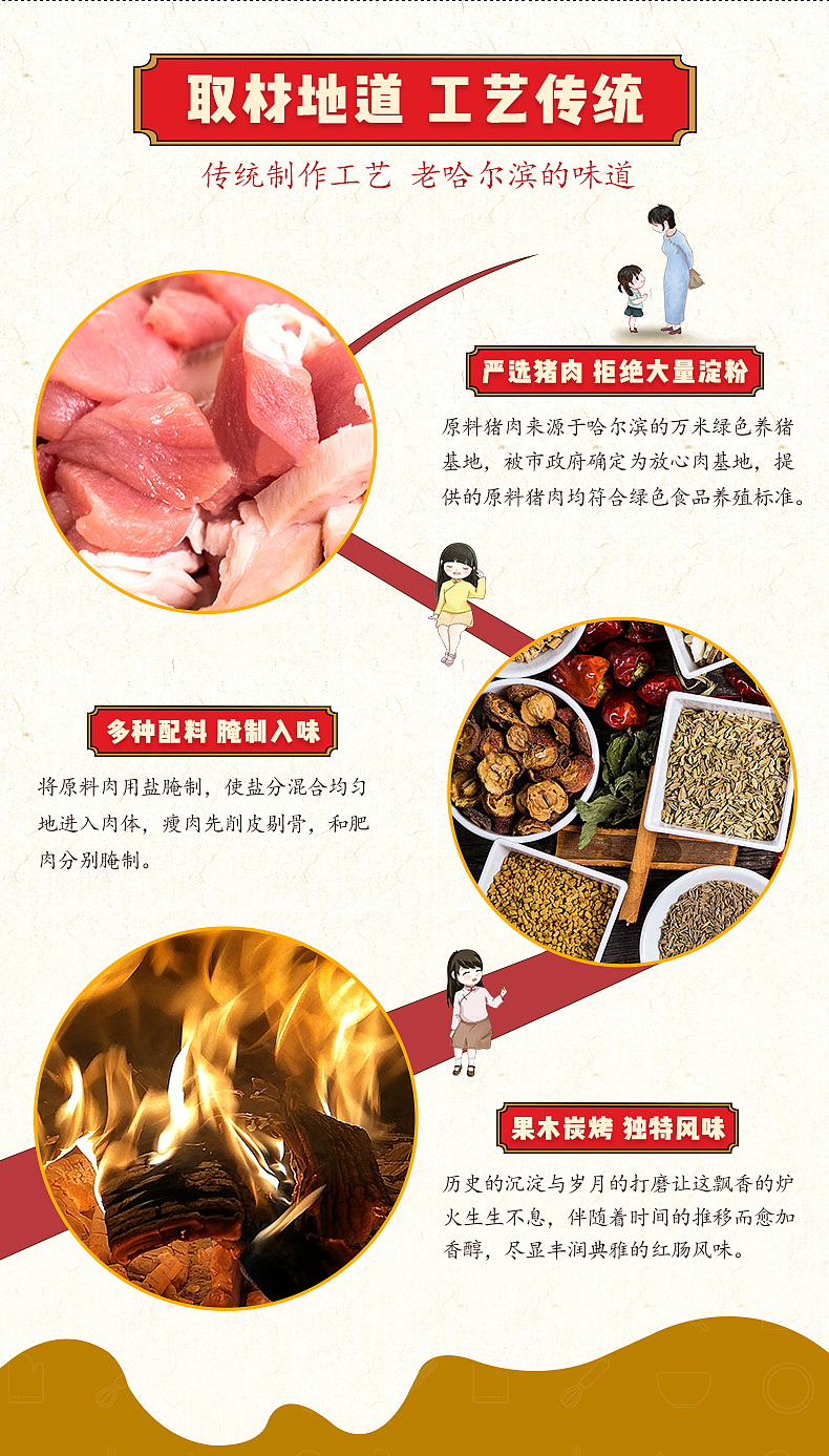 哈风味红肠单支详情