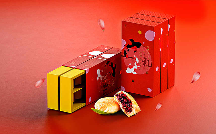 “朕赏”玫瑰鲜花饼（图ZMjc0NzUxMzMy） - 包装 - 站酷设计师漫川Xia原创素材 - 站酷ZCOOL