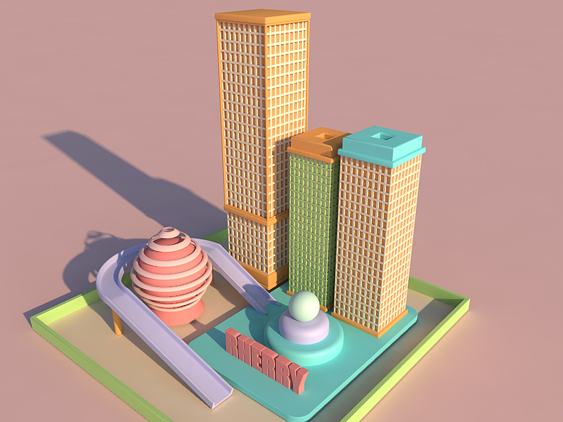 C4D练习（图ZMTA2ODg5MjY0） - 建筑设计 - 站酷设计师leeshui原创素材 - 站酷ZCOOL