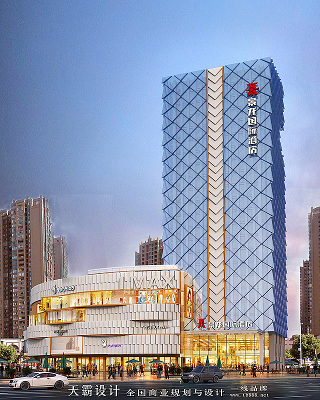 打造步行街设计效果图让你爱上休闲步行|天霸设计分享