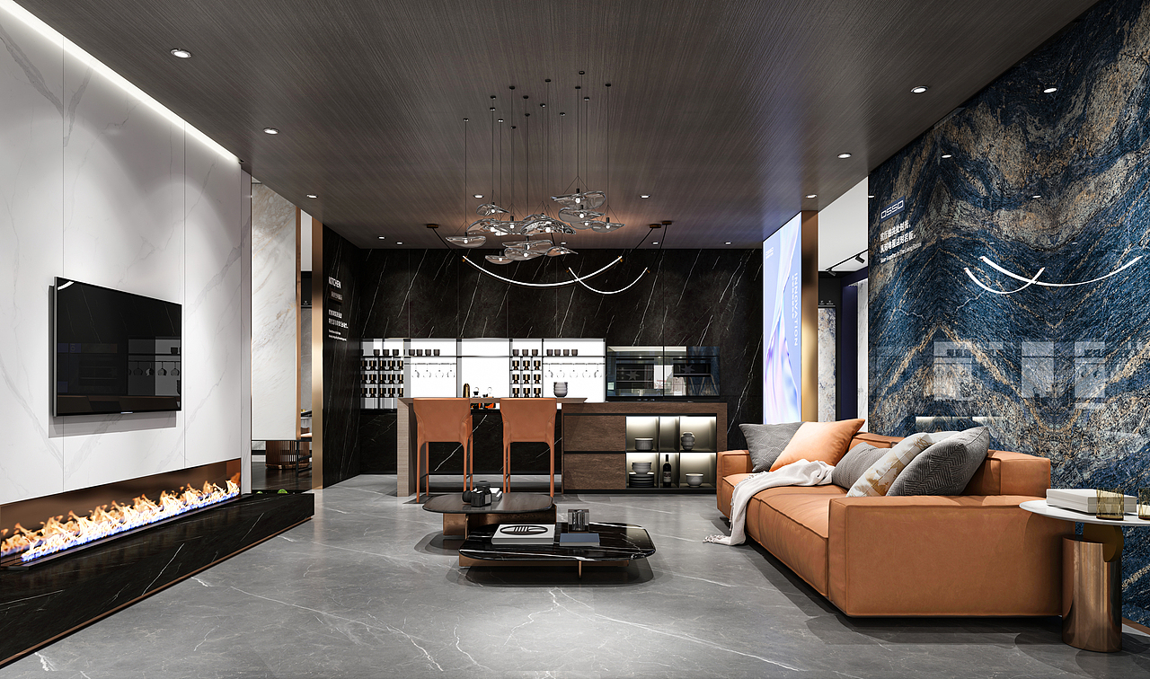 澳翔200岩板展厅