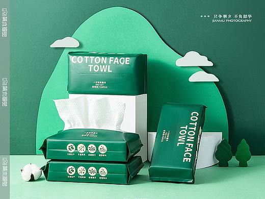 洗脸巾 创意场景拍摄 | 一次性用品棉柔巾 产品摄影
