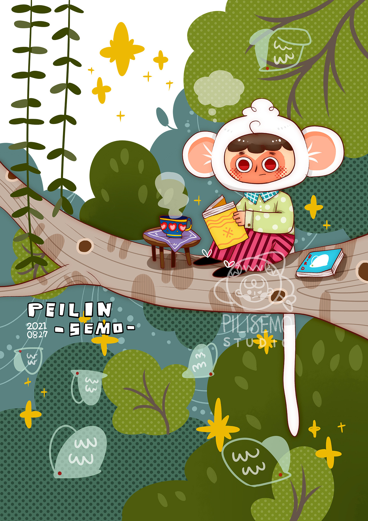 【SEMO原创】插画100打卡（10/100）（图ZMjY5Mzk2ODMy） - 儿童插画 - 站酷设计师鲨SEMO鱼原创素材 - 站酷ZCOOL