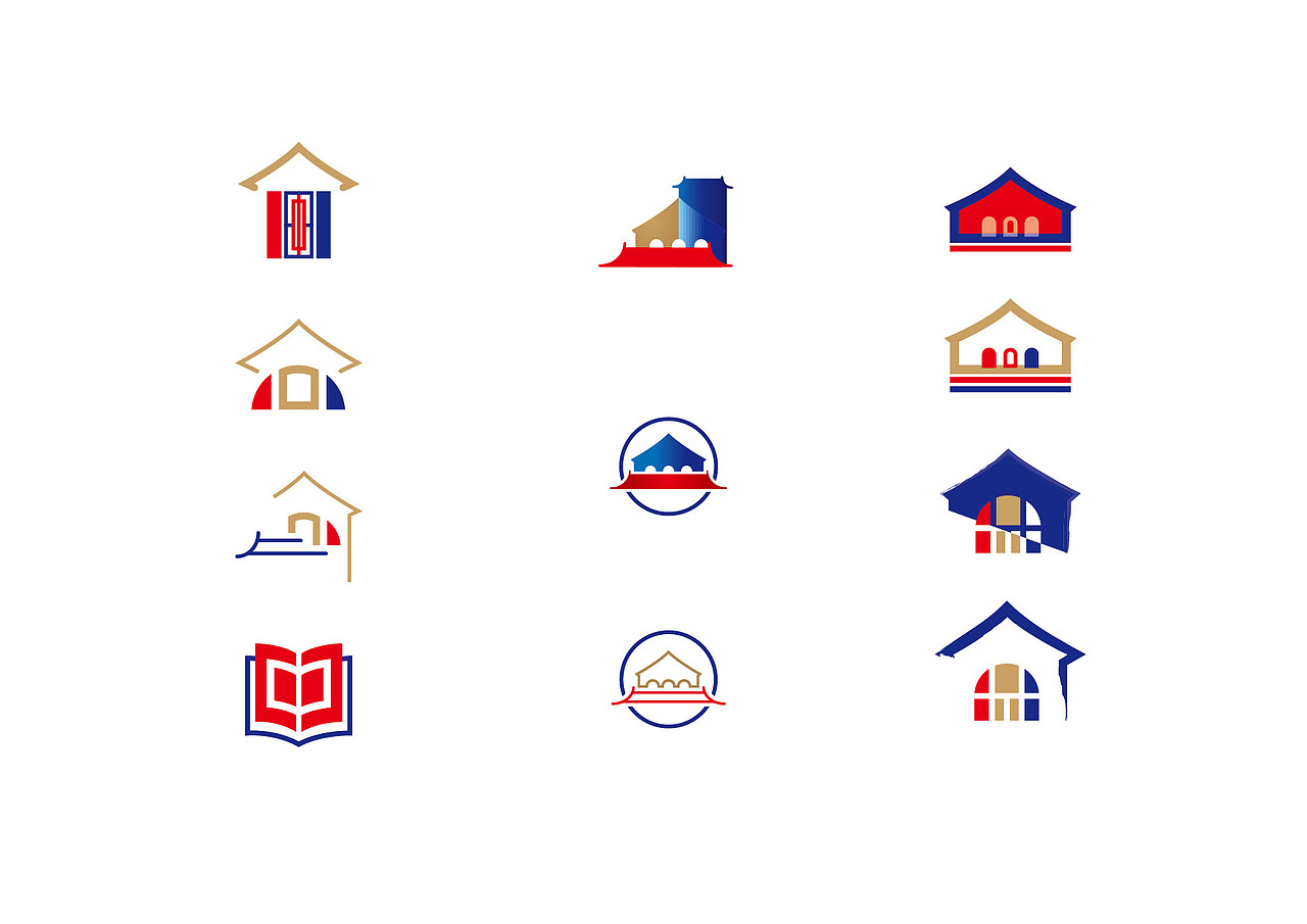 【LOGO】原中法大学LOGO设计——百年民国史坐标北京（图ZMTYyNTUzMjA4） - Logo - 站酷设计师玩耍色彩_RickLi原创素材 - 站酷ZCOOL