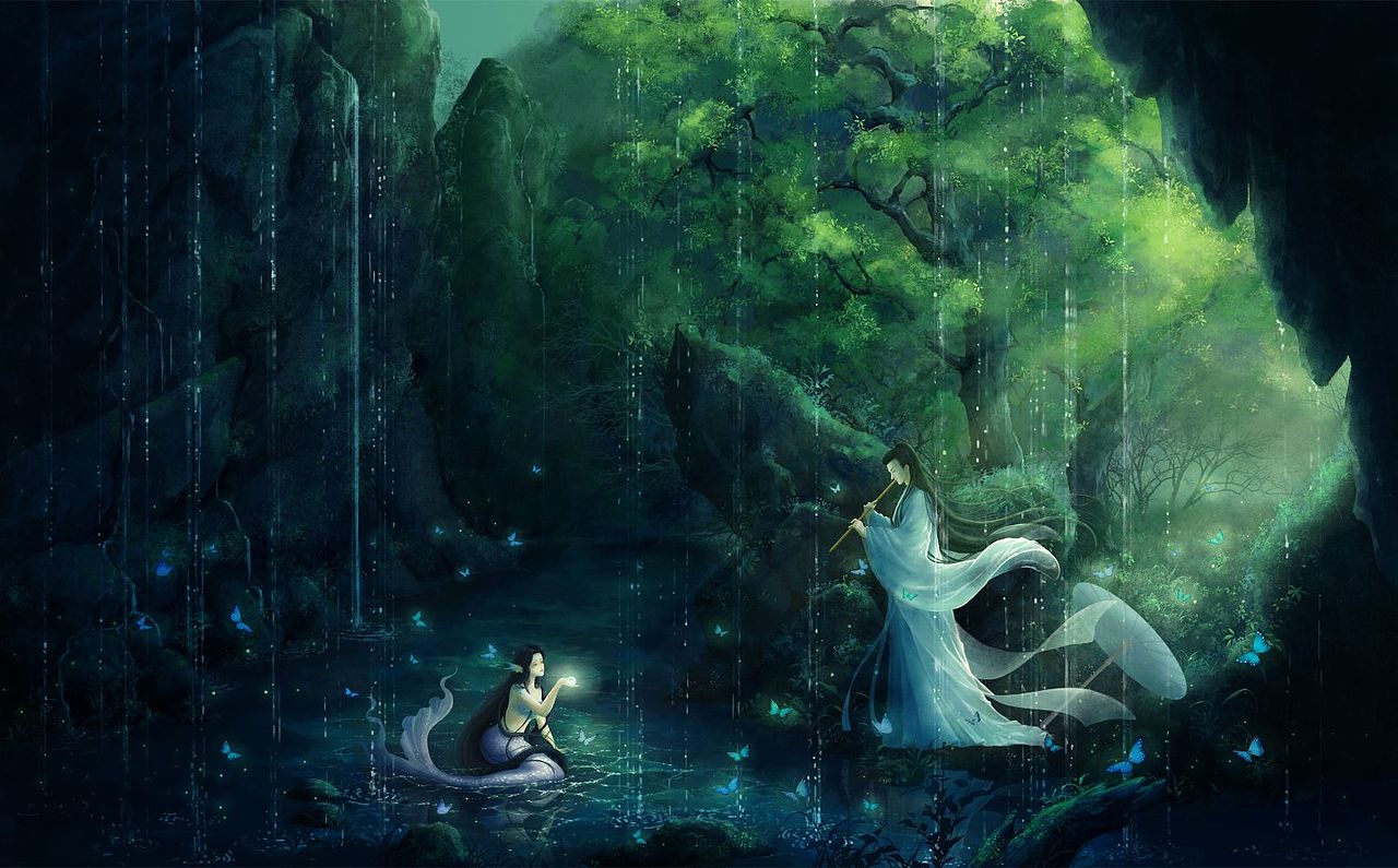 蝴蝶谷,鲛人泪……