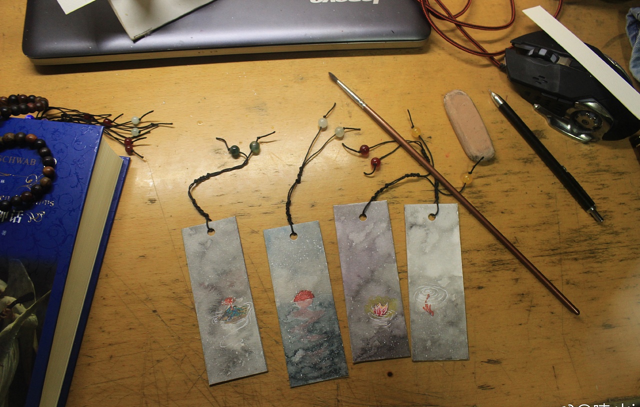     两组手作古风书签