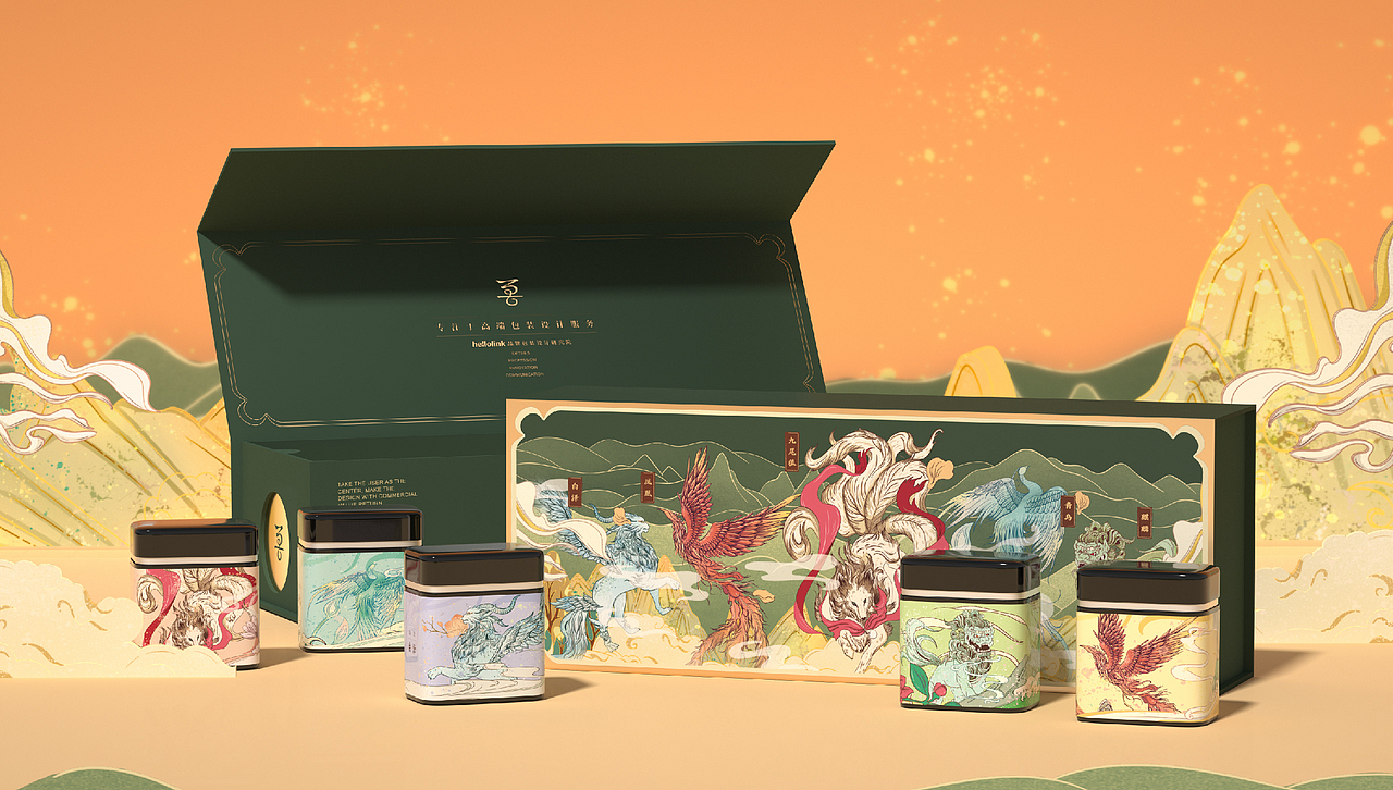 茶叶礼盒设计 品牌公关礼盒 新年礼盒 食品包装设计（图ZMjgzMjIzMjgw） - 包装 - 站酷设计师hellolinkdesign原创素材 - 站酷ZCOOL