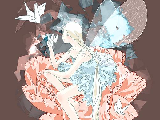 花·少女 插画习作