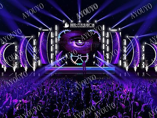 演唱会电音节舞美
