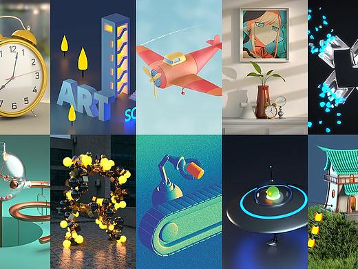 【20210929】李翔C4D入门十个案例临摹练习（个人主页-ZNTU4ODc2MzI=） - 动画/影视 - 站酷设计师JerrrrRe0原创素材 - 站酷ZCOOL