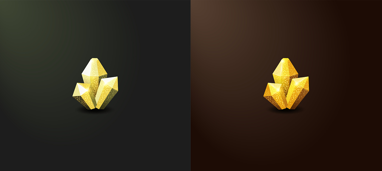 黄金矿石图标小元素