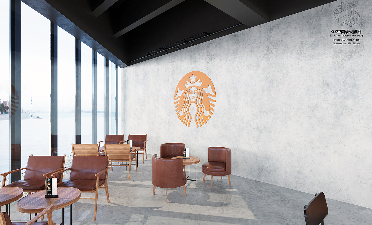 星巴克（图ZMjA1MzA1MTY4） - 家装设计 - 站酷设计师GZ空间视觉设计原创素材 - 站酷ZCOOL