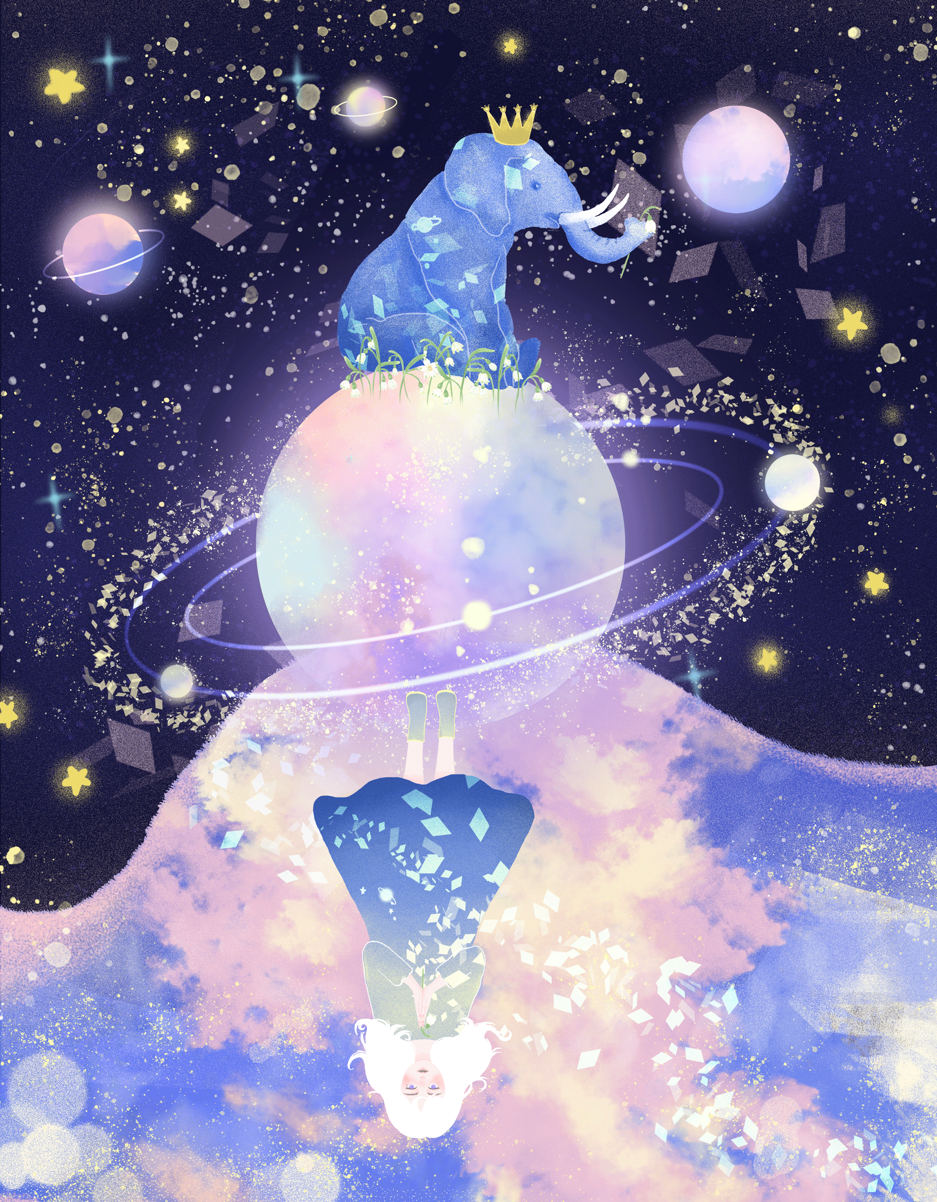 造梦集-另一个自己系列插画（图ZMjIwOTkwNDEy） - 创作习作 - 站酷设计师沐朝溪原创素材 - 站酷ZCOOL
