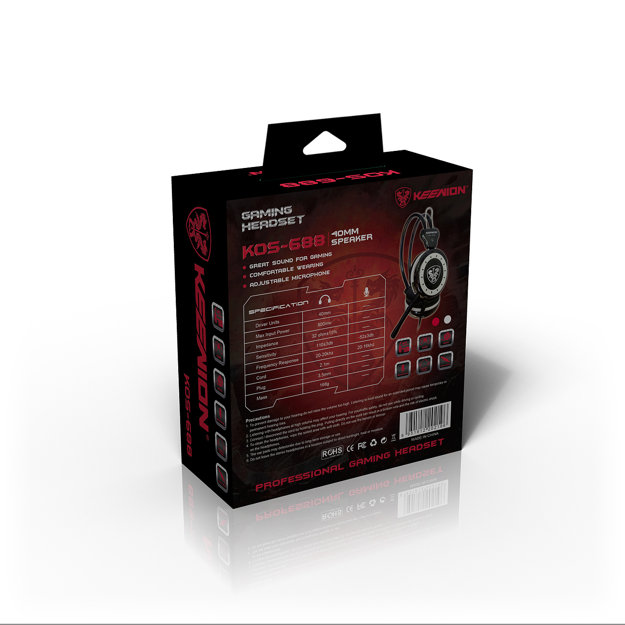 普通耳机`包装设计