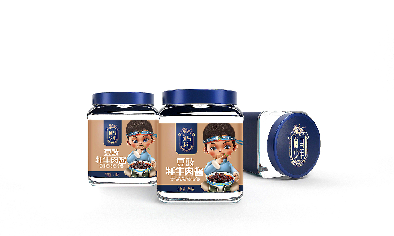 风马少年牛肉干——徐桂亮品牌设计!
