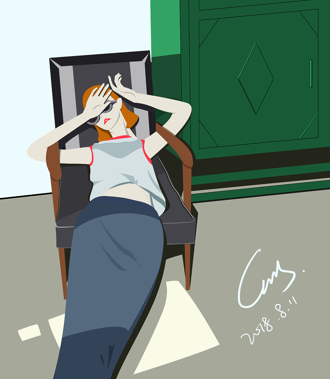 插画习作（图ZMTI0ODIwNTY4） - 创作习作 - 站酷设计师Q米米西原创素材 - 站酷ZCOOL