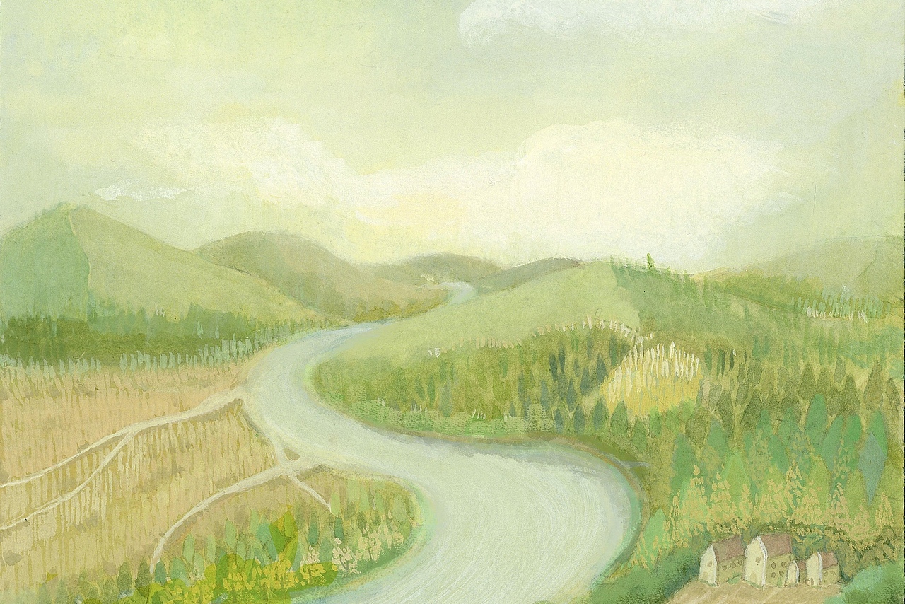 为杂志里一首现代诗歌绘制的插画（图ZMTU3Mzc4MTAw） - 商业插画 - 站酷设计师酉木_umu原创素材 - 站酷ZCOOL