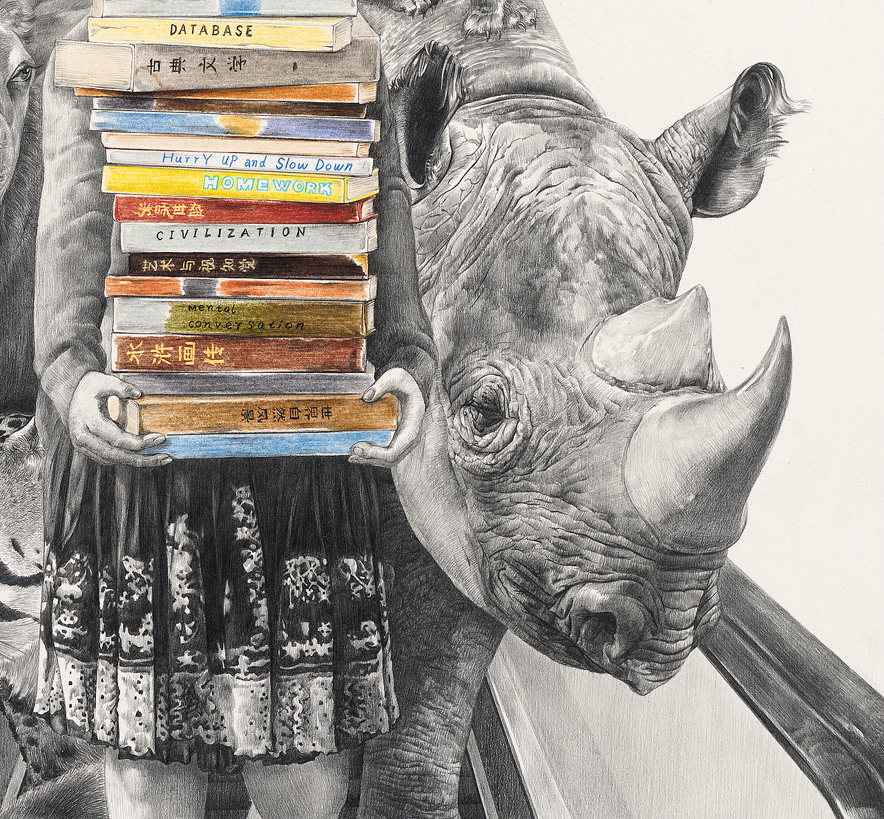 平行国度——《伴我同行》之一 Come With 1 Me colored pencil,&