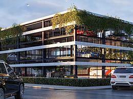 立体停车场渲染表现