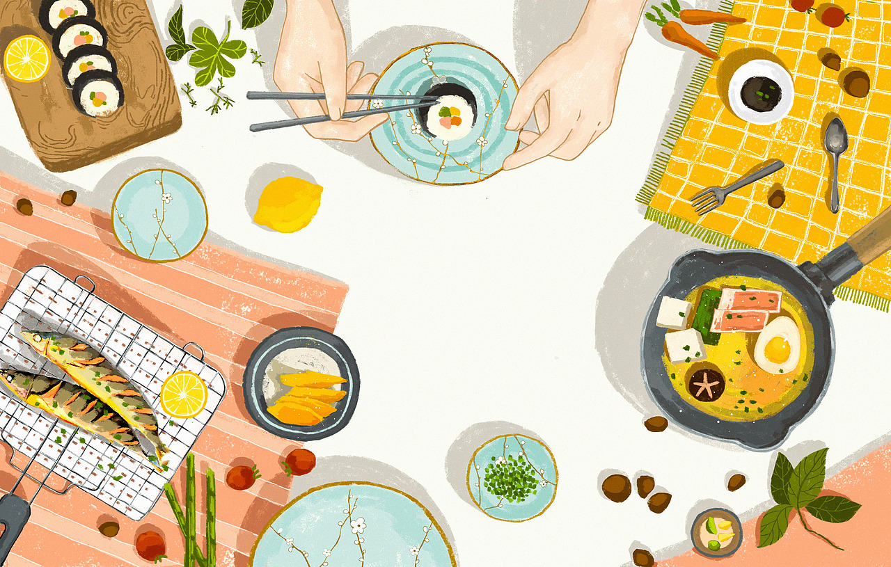 百年宝诚插画页面总结（图ZMTg4NTk5NDUy） - 电商 - 站酷设计师野原生蚝原创素材 - 站酷ZCOOL