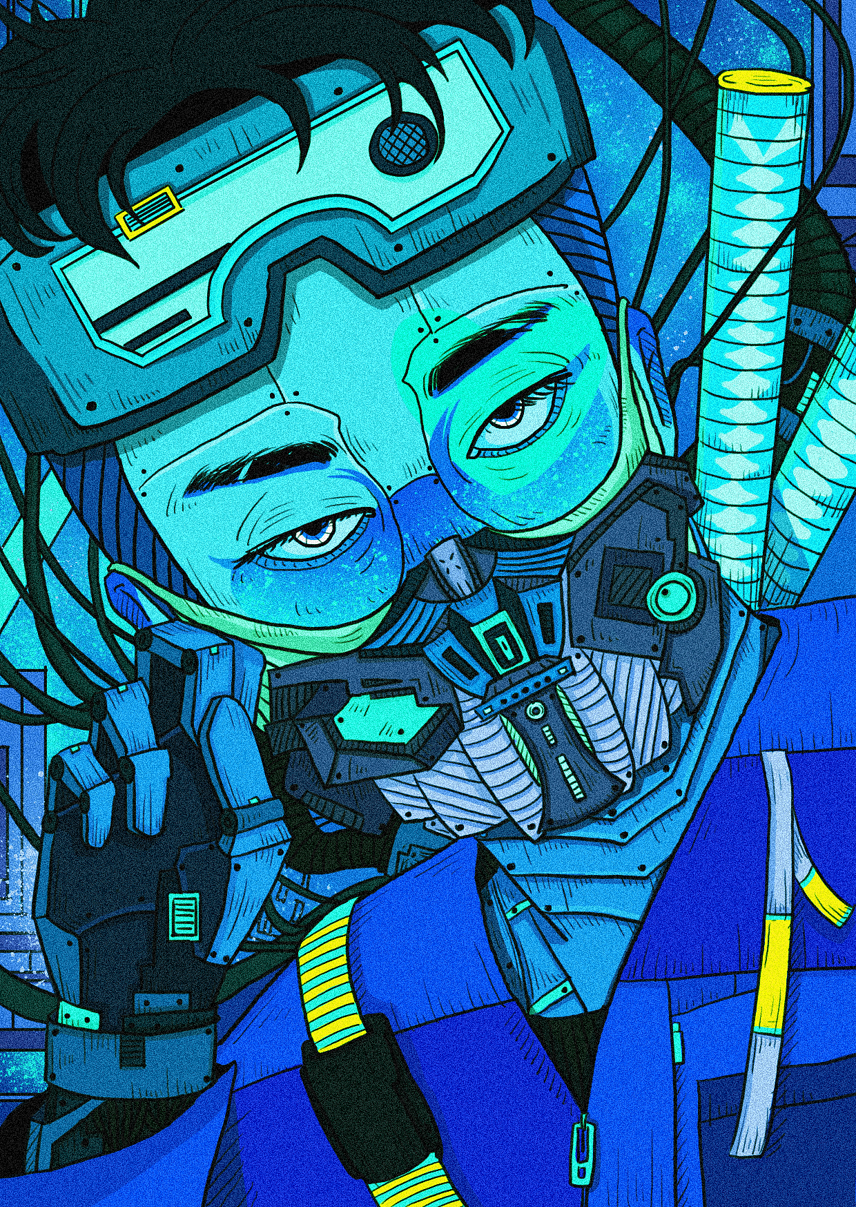 我也不知道我在画什么可能是赛博朋克