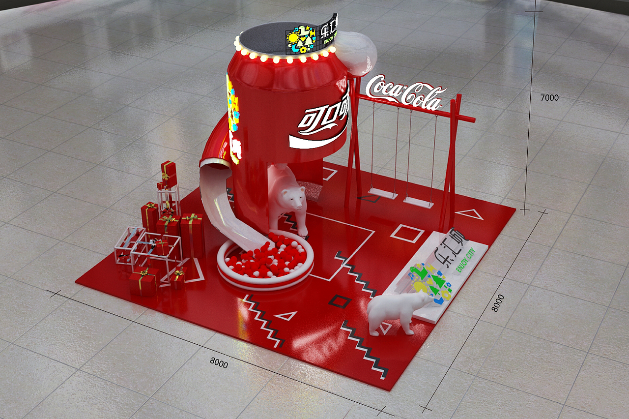 商业美陈可口可乐美陈