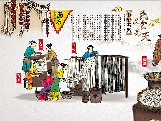 手绘文化墙设计创作