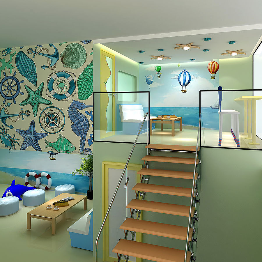 楚雄儿童馆设计公司_海洋儿童游泳馆设计案例（图ZOTkxODAwODg=） - 家装设计 - 站酷设计师楚雄儿童馆设计原创素材 - 站酷ZCOOL
