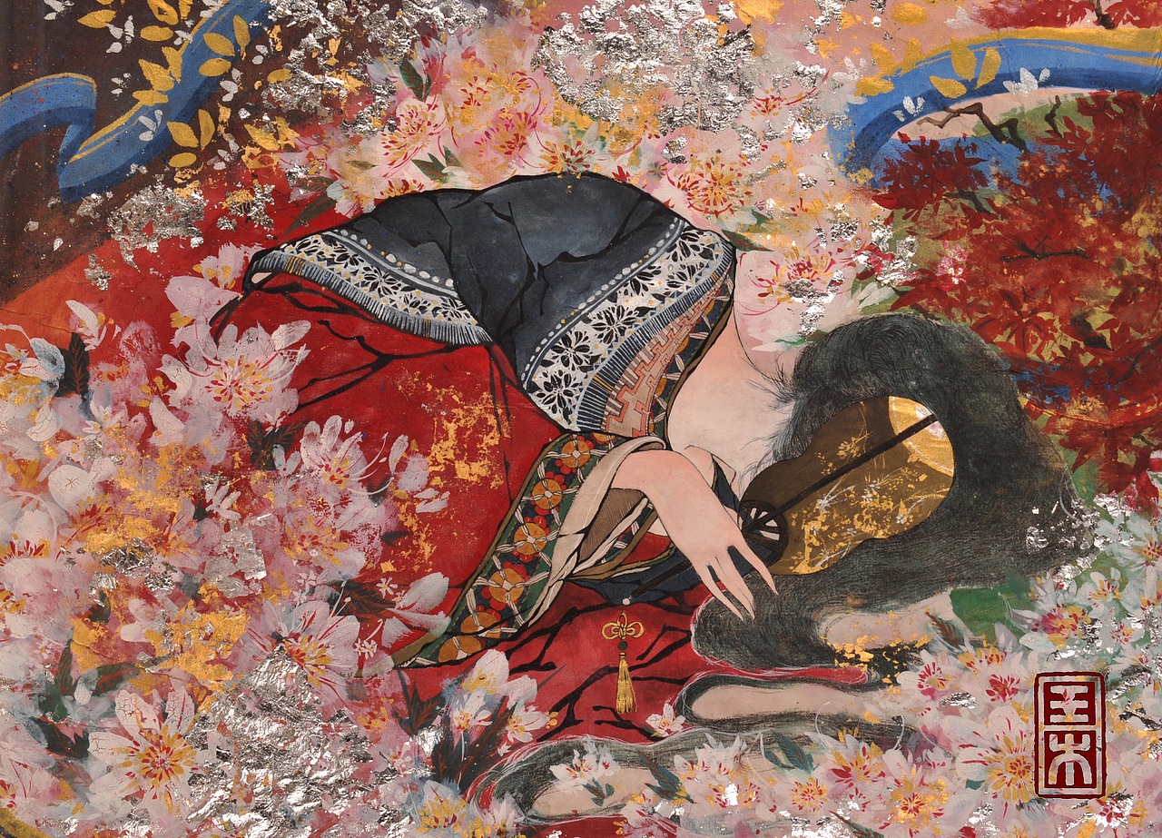 「岩彩」团扇·团扇