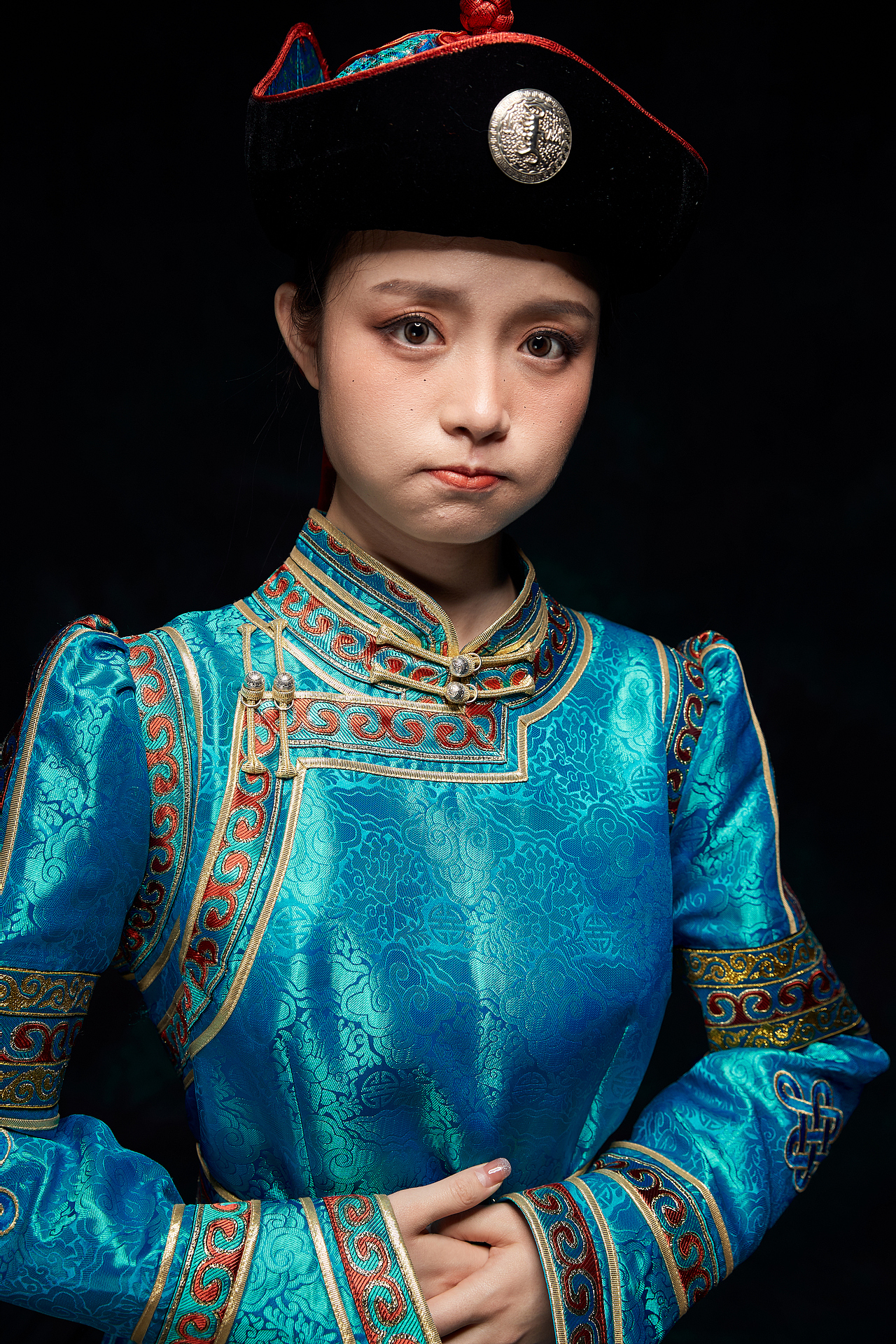 蒙古族服饰棚拍