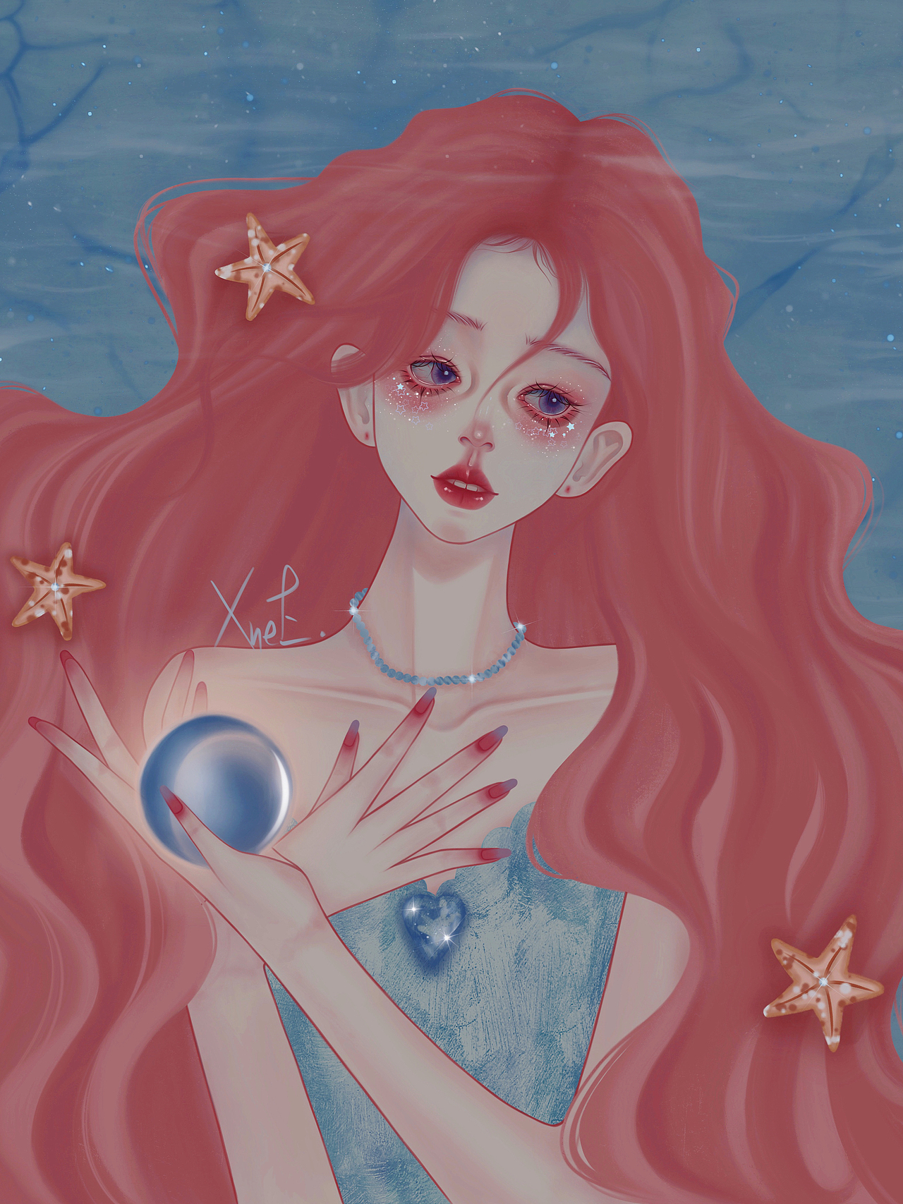 小美人鱼🧜🏻‍♀️爱丽儿🧜🏻‍♀️（图ZMzQxMzkyNjAw） - 创作习作 - 站酷设计师阿芮吖原创素材 - 站酷ZCOOL