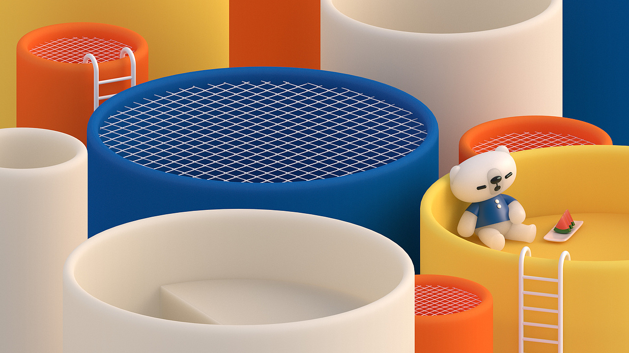 “达仁熊”吉祥物设计