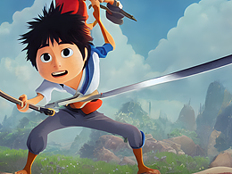 #站酷夢筆#一人一劍，動漫風(fēng)