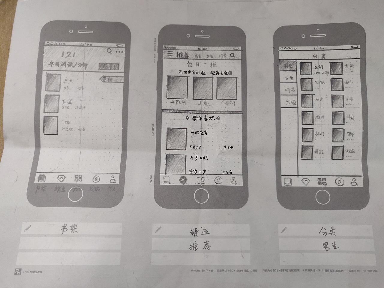 手绘线框图（图ZMTY4ODU1NDE2） - APP界面 - 站酷设计师衣昂原创素材 - 站酷ZCOOL