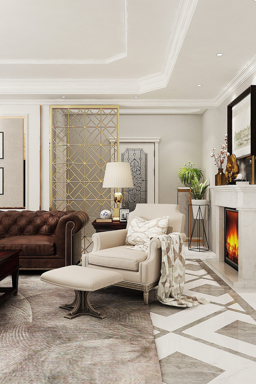 未来城220平现代美式（图ZMjI0NzM3NjM2） - 家装设计 - 站酷设计师L文君原创素材 - 站酷ZCOOL