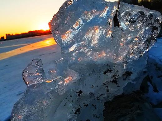落日下的五里河