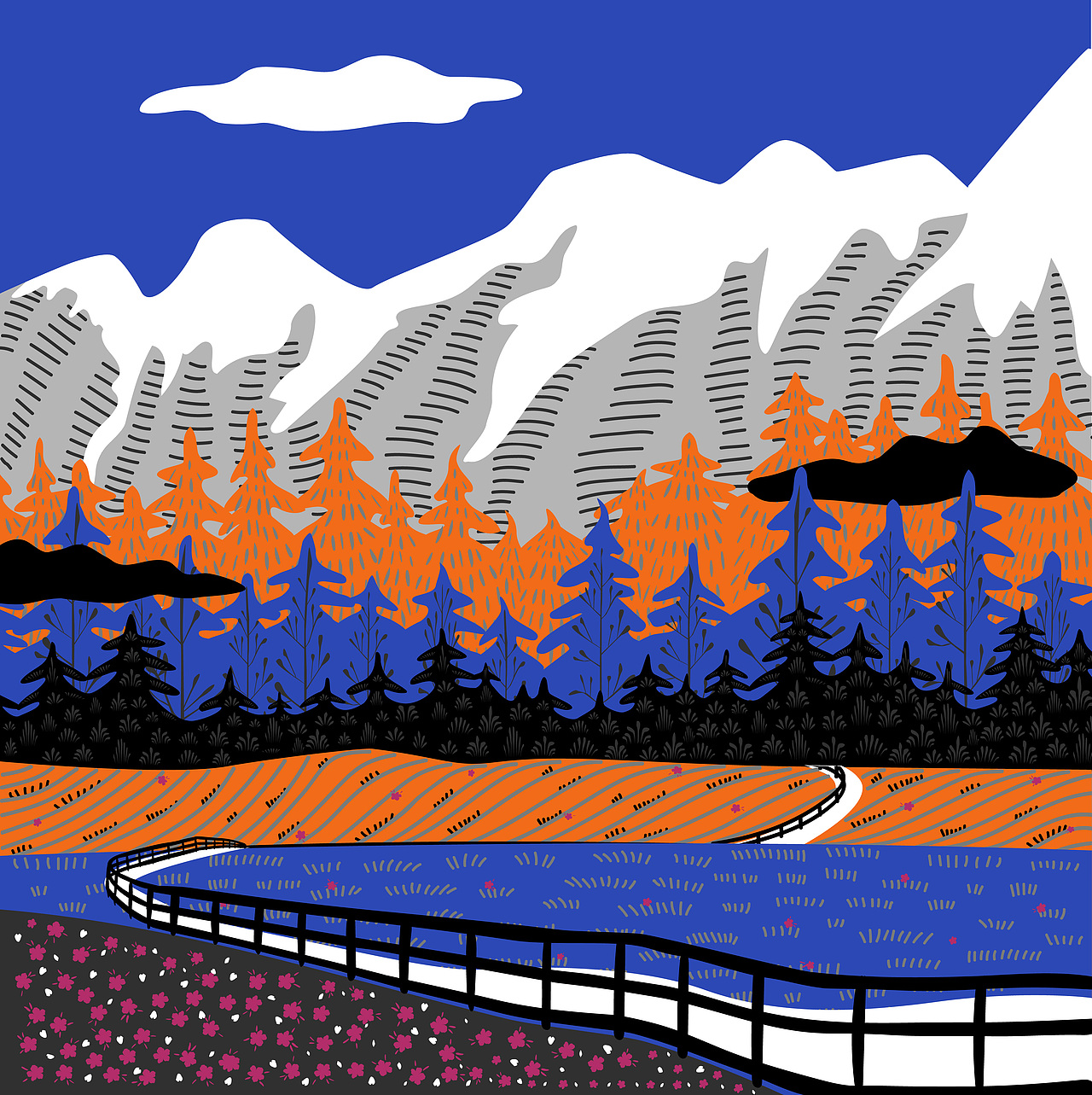 玉龙雪山·图案风