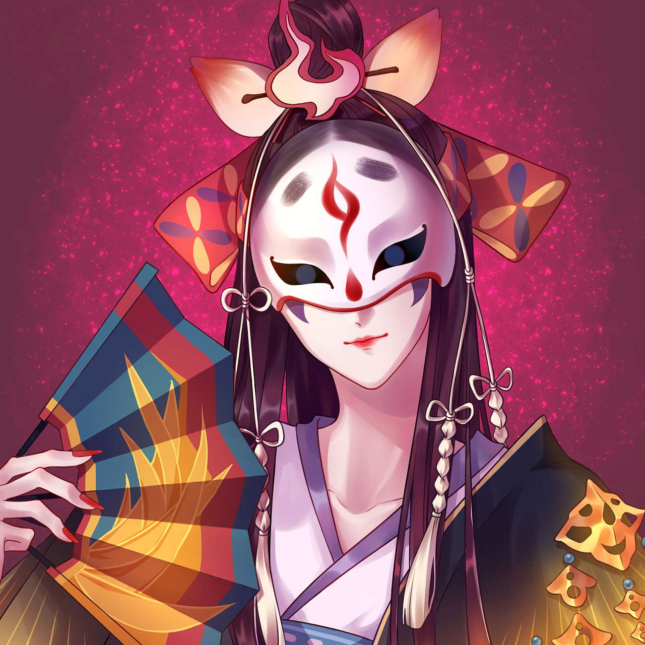 日系插画阴阳师主题