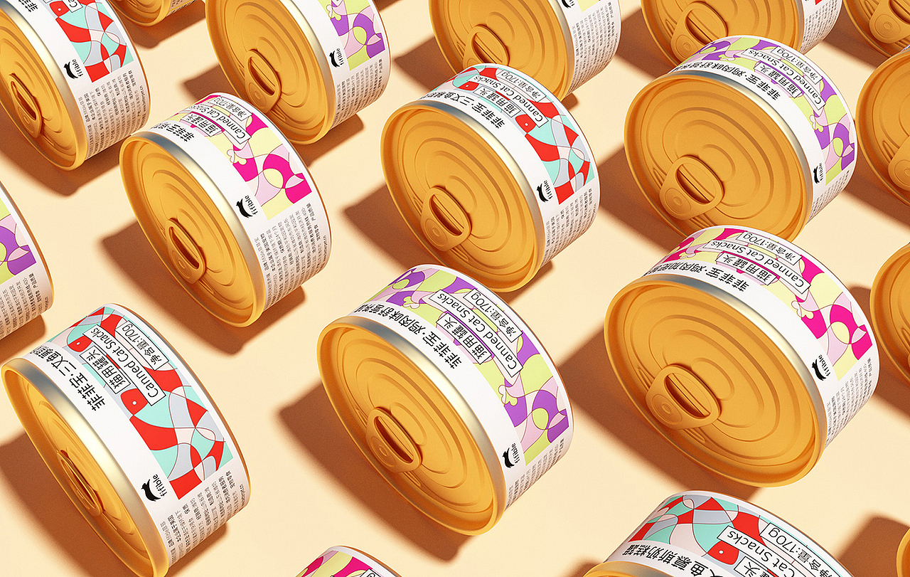 fifible菲菲宝猫用罐头系列包装设计