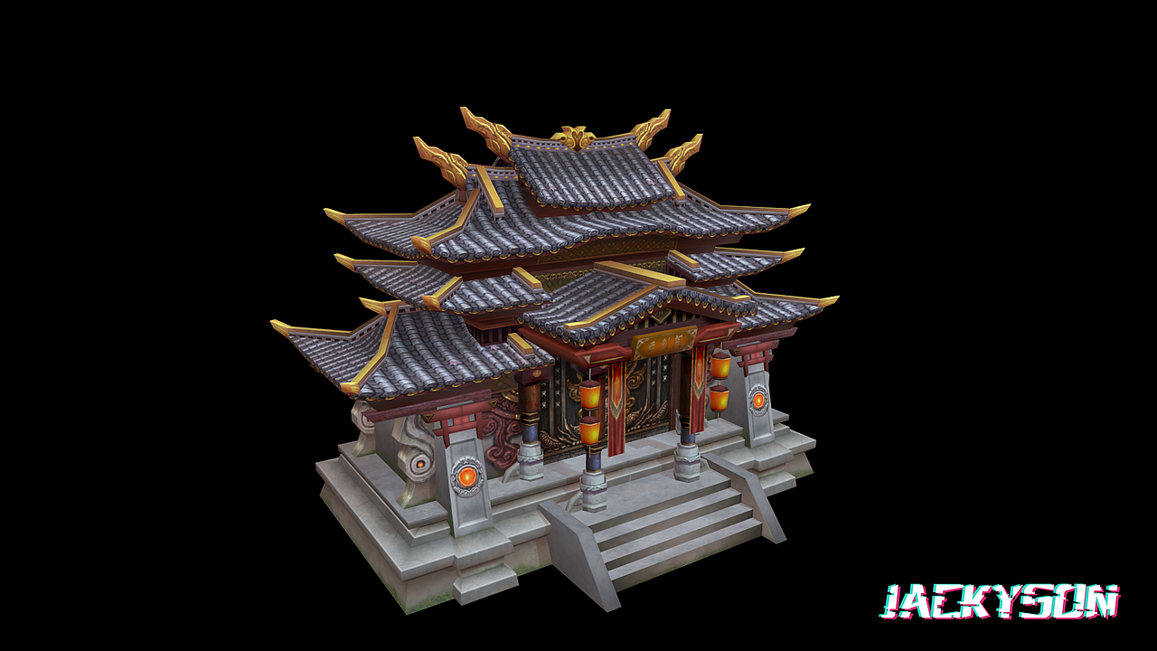 游戏场景道具建模自学作品