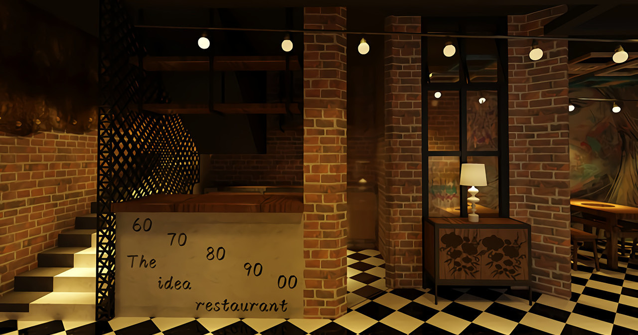 郑州the idea restaurant特色餐厅装修公司设计案例